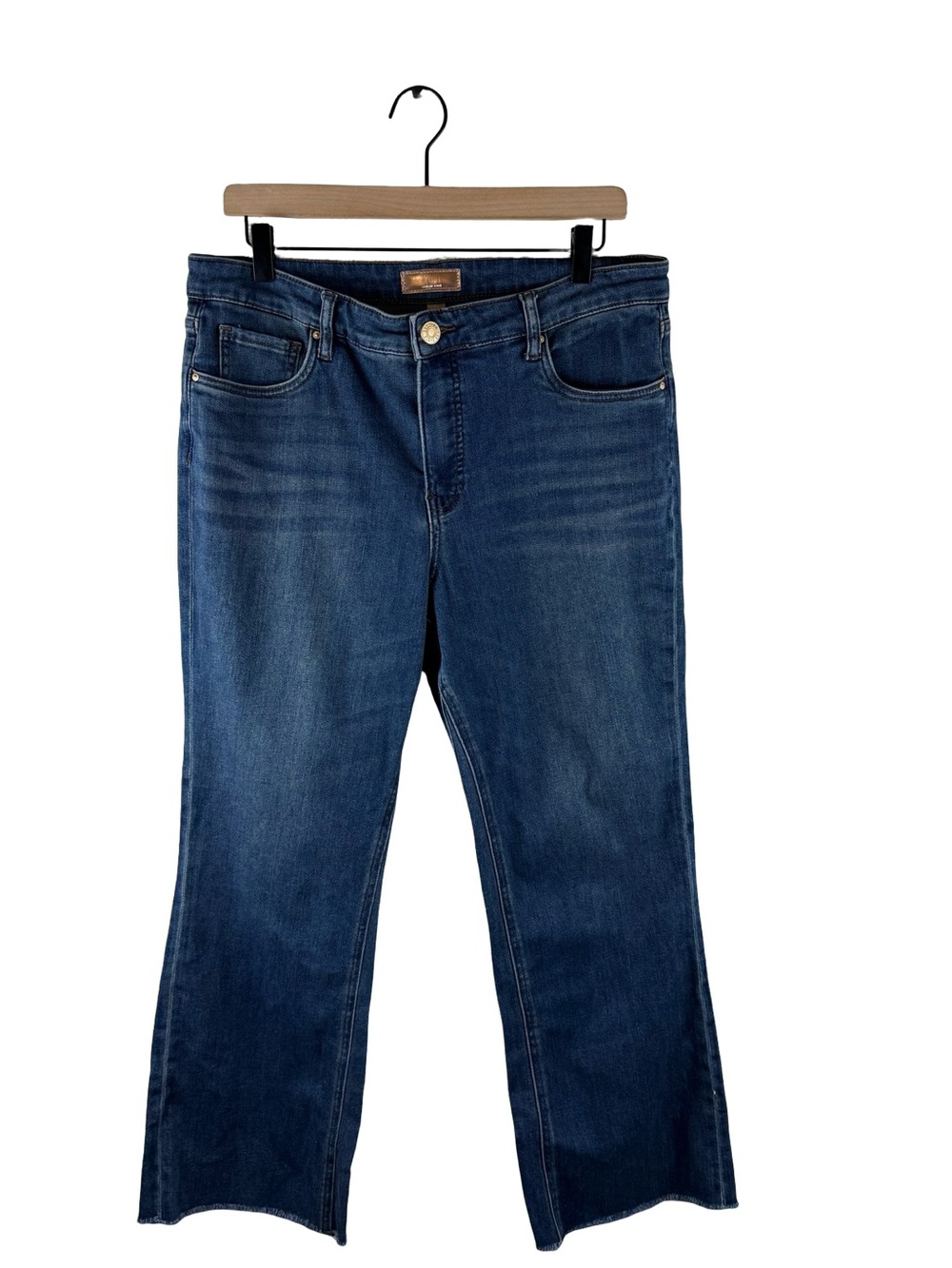 Kut from the Kloth Kelsey Fab Ab High Rise Ankle Flare Jeans - Picture 3 of 9